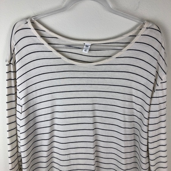 B.P.- Striped top with side slits casual wear top - Picture 2 of 9